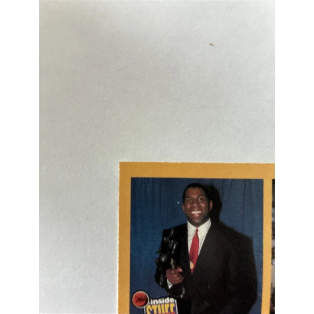 1990-91 NBA‎ Hoops - Inside Stuff Michael Jordan, Magic Johnson #385